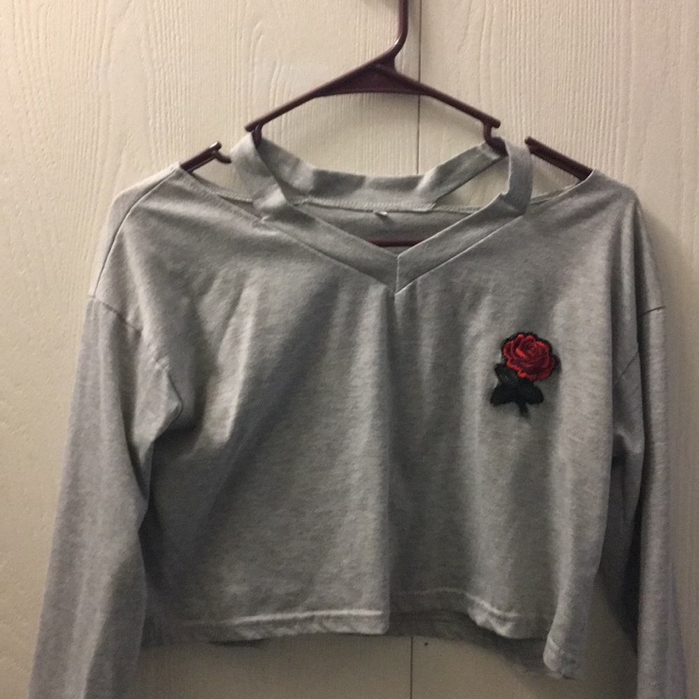 Crop top grey